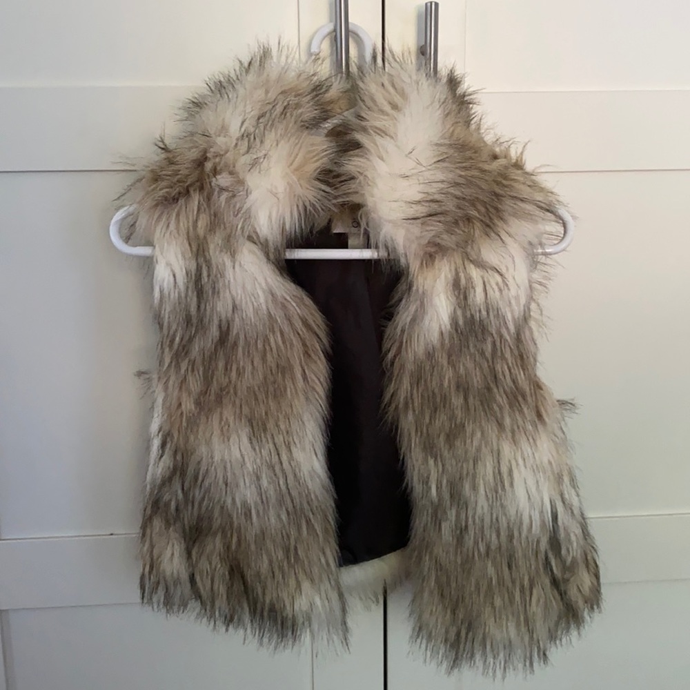 Ann Taylor Loft Fur Vest